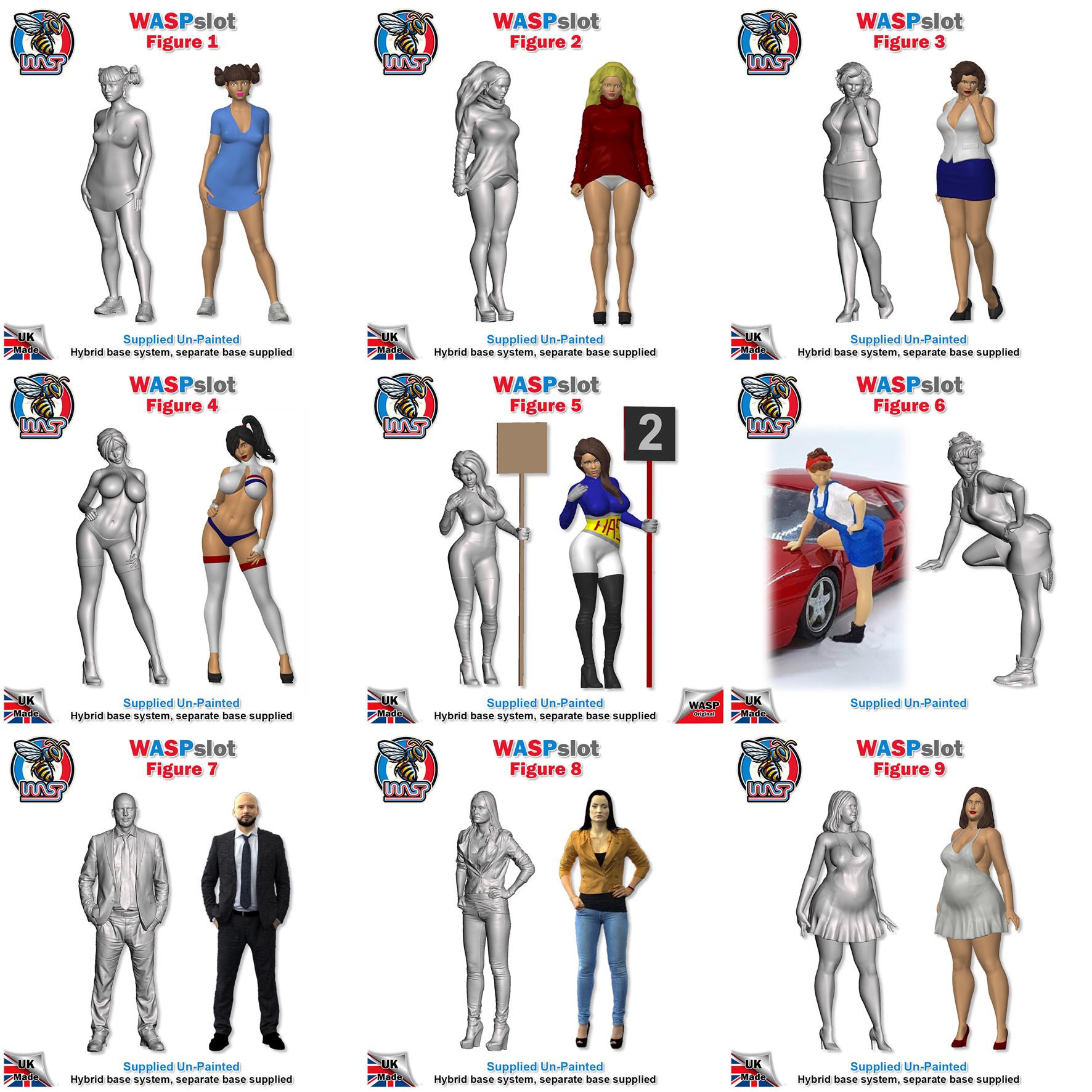 WASP Figure Set 111 - 1/32 Scale Pub Scene: Barmaid, Figures 315 & 316, And Beer Pumps