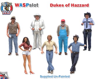 Figurines Dukes of Hazzard, échelles multiples, 1/43, 1/32, 1/24, 1/18