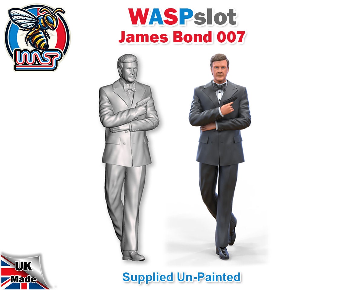 James Bond 007 - 1/64, 1/43 & 1/32 Scale UNPAINTED (figure 558) - Etsy