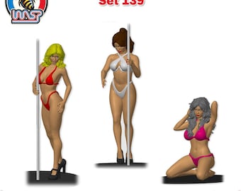 Ragazze danzanti - scala 1/64, 1/43 e 1/32, Set di figure 139 NON VERNICIATO
