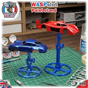 Slot/support de peinture pour voiture miniature, normal et mini. Emplacement WASP