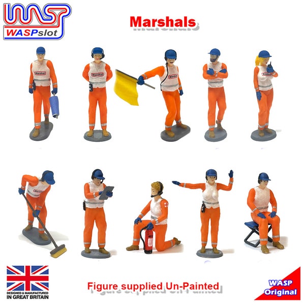 Marshall figures - 1/32 scale - Resin printed - Single figures - WASPslot - Slotcar