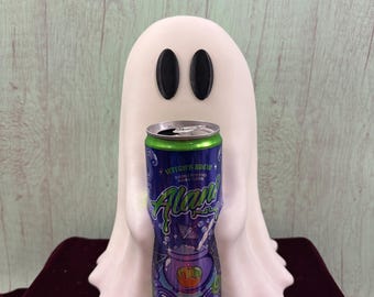 Suporte para latas fantasma impresso em 3D: suporte para bebidas assustador de Halloween