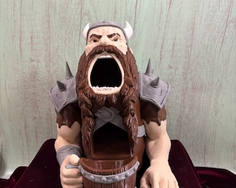 Torre de Dados Viking Impressa em 3D: Acessório para Jogos de D&D, Acessório para RPG de Mesa