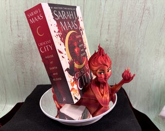 Suporte para livros Fire Sprite: decoração de estante de fantasia impressa em 3D
