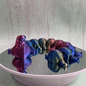 3D Gedruckte Spielzeug Raupe, Insekten Kunst, Insekten Spielzeug, Fidget Spielzeug, Sensorisches Spielzeug, Glieder Raupe, Leben wie Raupe, Insekten