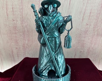 Torre de Dados do Médico da Peste Impressa em 3D: Acessório para Jogos de D&D