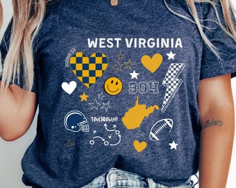 West Virginia Shirt Trendy Shirt Oversized T-Shirt West Virginia Home State Shirt WV Tshirt Cute West Virginia Shirt WV Gift for WV Lover