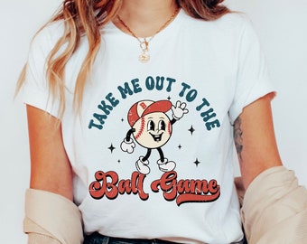 Softball Gameday Tee, Ballgame Shirt, Take Me Out Ballgame,Take Me To The Ballgame,Baseball Vibe Shirt,Gameday Baseball,Game Day Vibe Shirts