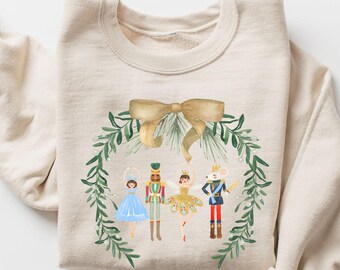 Black Nutcracker Dance Christmas Sweatshirt Cute Holiday Gift Dance Teacher Christmas Shirt Christmas Sweater Holiday Sweater Xmas Gift