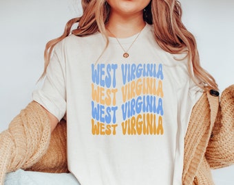 West Virginia T-Shirt Trendy Shirt Oversized Tee West Virginia Home State Shirt WV Tshirt Cute West Virginia Shirt West Virginia Tee WV Gift