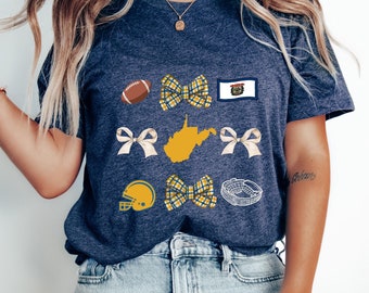 Coquette Tee, West Virginia Trendy Shirt, Oversized State Shirt, WV Shirt, Cute West Virginia Shirt, West Virginia Tee, WV Lover