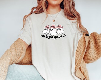 Let's Go Ghouls Halloween T-Shirt, Retro Graphic Tee