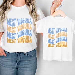 Kids West Virginia Kids Shirt, West Virginia Home State Shirt, WV T-shirt, Cute West Virginia Kids TShirt, West Virginia Tee, Born in WV