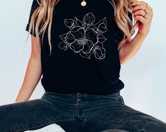 Wild Flowers Shirt, Wildflower Tshirt, Floral Shirt, Botanical Shirt, Flower Shirt, Nature Lover Shirt, Plant Shirt, Cottagecore Aesthetic