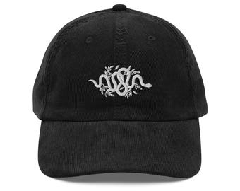 Reputation Snake Rep Embroidered Vintage Corduroy Hat Eras Tour