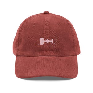 Eras Stage Confetti Embroidered Floral Vintage Corduroy Hat Eras Tour