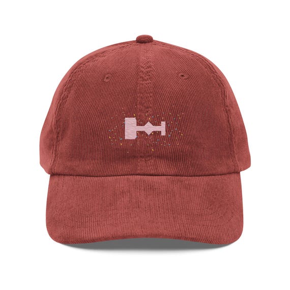 Eras Stage Confetti Embroidered Floral Vintage Corduroy Hat Eras Tour