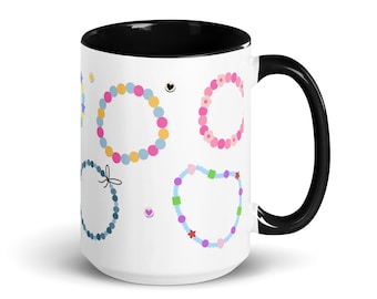 Taza de intercambio de pulseras de la amistad con color en el interior Eras Tour