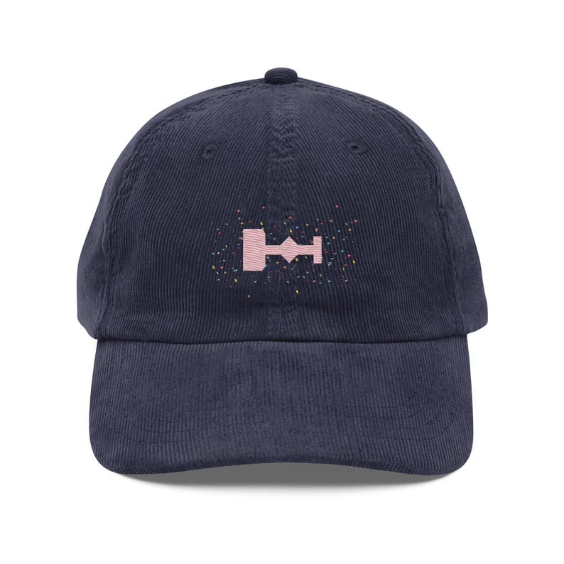 Eras Stage Confetti Embroidered Floral Vintage Corduroy Hat Eras Tour