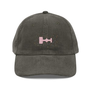 Eras Stage Confetti Embroidered Floral Vintage Corduroy Hat Eras Tour