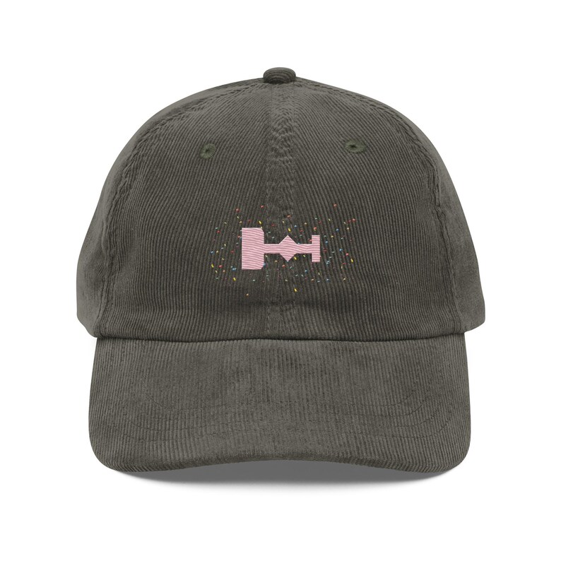Eras Stage Confetti Embroidered Floral Vintage Corduroy Hat Eras Tour