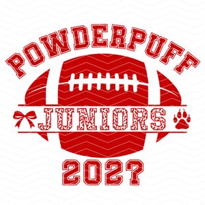 Powderpuff Football PNG SVG, Juniors 2027 Cheer, Powder puff png, Powderpuff Junior, Cougars svg, Mascot svg, Mascot png, Cheerleading png