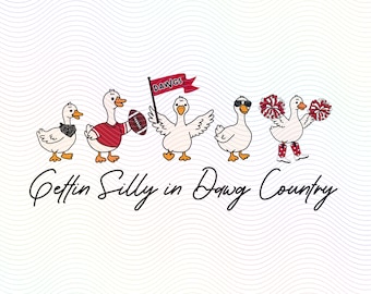 Georgia Silly Goose PNG: Georgia Game Day Digital Download, Georgia Football, Athens png, Bulldogs Shirt Design, Sorority Merch, Dawgs