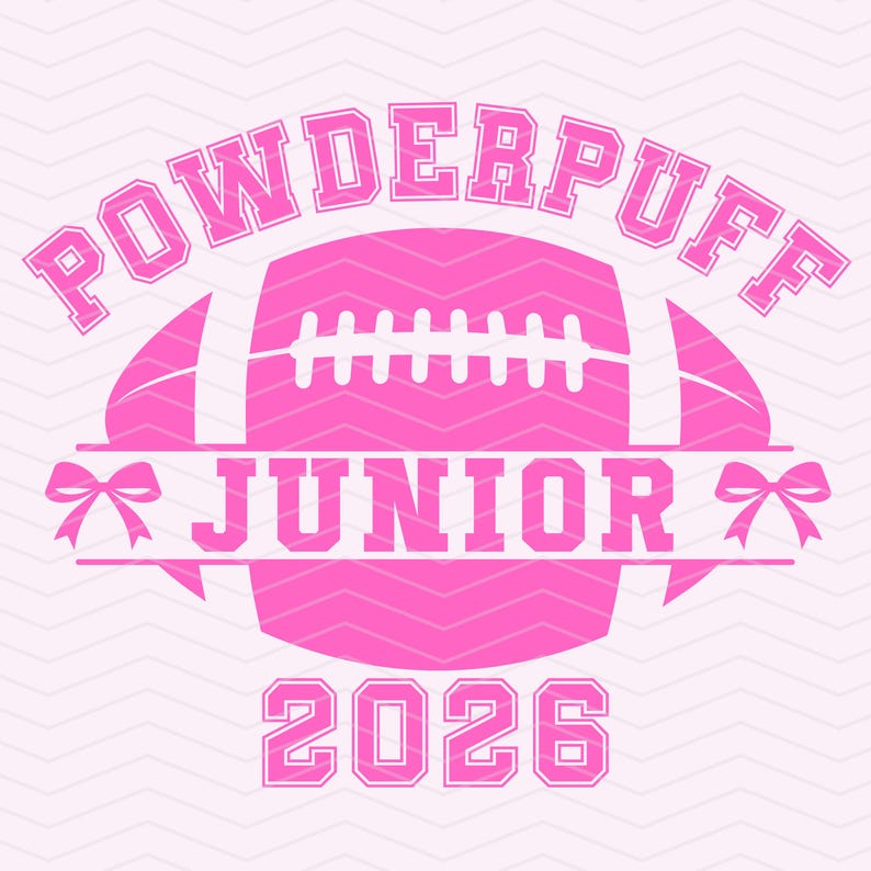 Powderpuff Football PNG SVG: Junior 2026 Cheerleader Design Digital ...