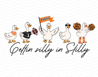 Oklahoma State Silly Goose PNG: Stillwater Game Day Digital Download