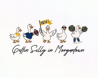 WV Silly Goose PNG: West Virginia Game Day Digital Download, West Virginia Football, West Virginia png, Sorority Merch,  Morgantown, WV png
