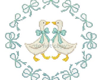 Cross Stitch png, Vintage Cross Stitch Shirt Design, Thrifting png, Cross Stitch Goose, Vintage png, Take me thrifting, grandma core png
