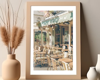 Cafe Fleur:  A Film Photograph of a Paris France Cafe