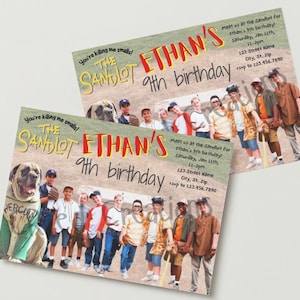 Invito di compleanno Sandlot
