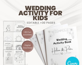 Wedding Coloring Book Wedding Activity Book for Kids Printable Coloring Wedding Activity Wedding Coloring Pages Kids Wedding Coloring Book