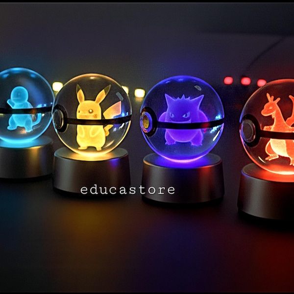 Pokemon pokeball inspired lamp