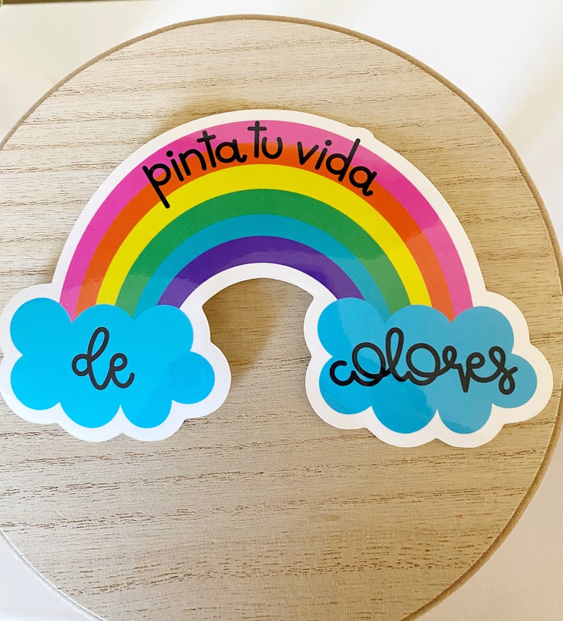 Pinta Tu Vida De Colores STICKER - Etsy