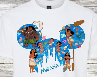 Disney Moana Shirt, Disney Castle Shirt, Disney Mickey Head Shirt, Disney Moana And Maui Shirt, Disney Gift Shirt, Disney Vacation Shirt