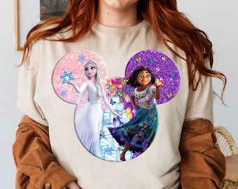 Disney On Ice Frozen and Encanto Shirt, Disney Elsa and Mirabel Shirt, Disney Encanto Shirt, Disney Frozen Shirt, Magic In The Stars Shirt
