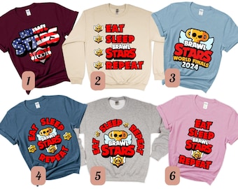 Camiseta "Come, duerme" de Brawl Stars Repeat - Sudadera de jugador a juego