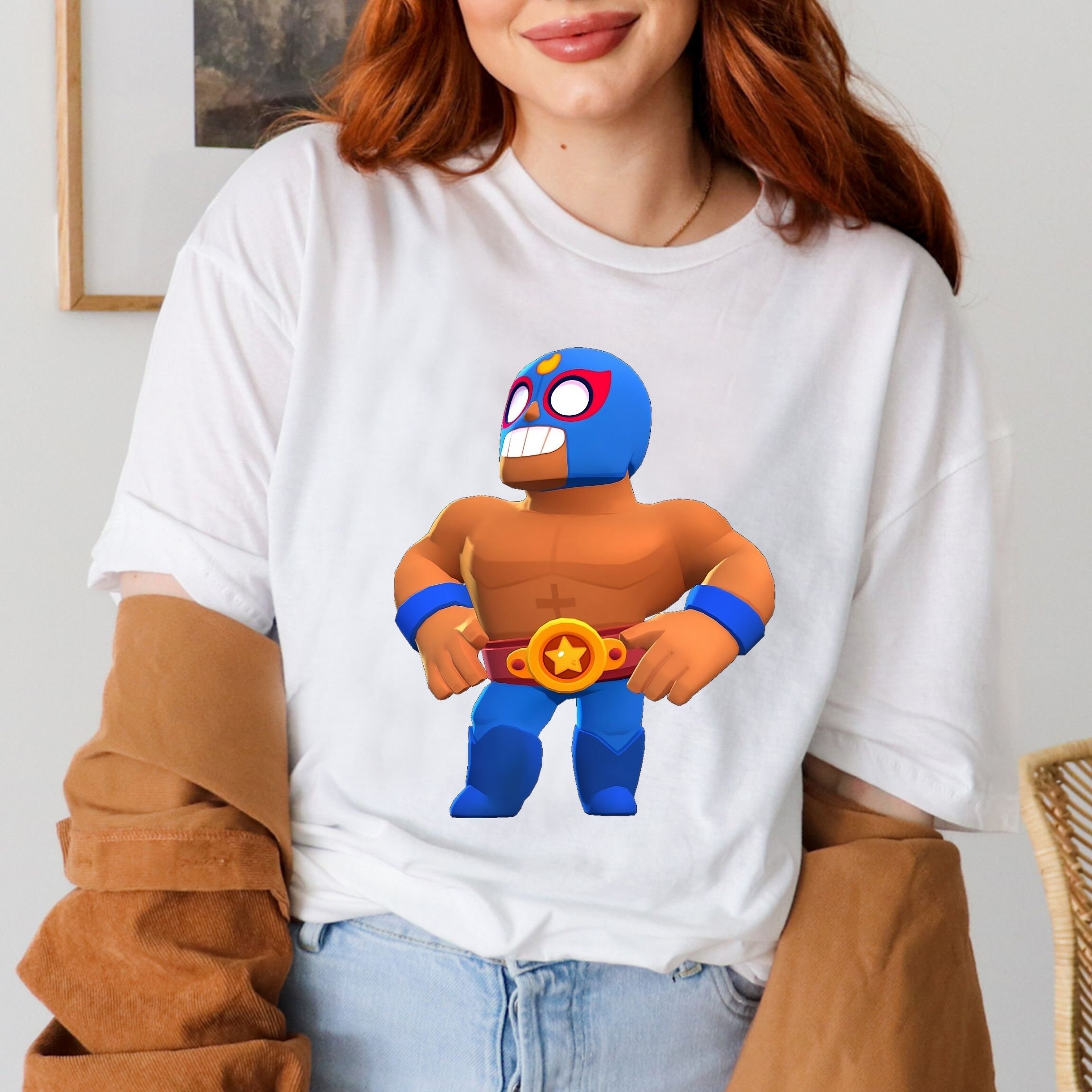 Camisa Brawl Stars Camiseta Brawler Camisa El Primo Etsy Espana