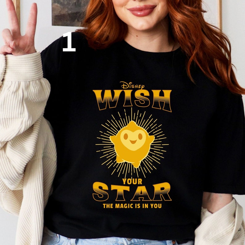 Disney Wish Movie Shirt, Disney Wish Star Shirt, Disney Wish Asha Valentino Star,Disney Star Shirt,Disney Wish Asha Shirt, Disney Wish Shirt image 5