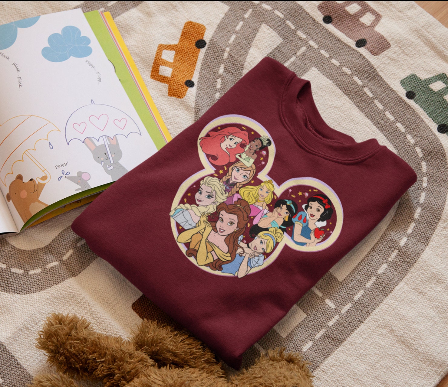 Disney Princesses Snow White Elsa Anna Belle Jasmine Cinderella Ariel ...