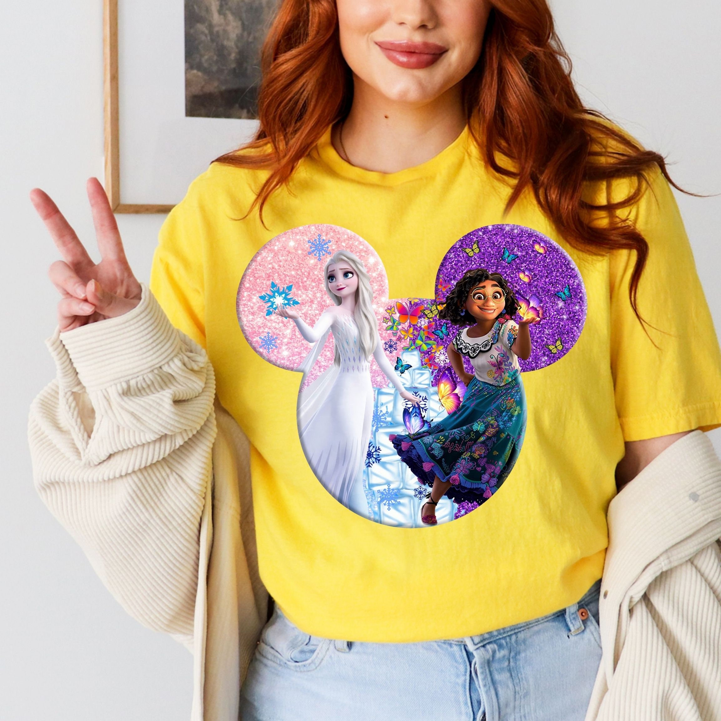 Disney on Ice Frozen and Encanto Shirt, Disney Elsa and Mirabel Shirt