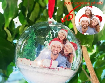 Christmas ornament, Custom Hanging Christmas Decorations, Personalized Handmade Photo Portrait Picture Ornaments, Christmas Gifts for Kids