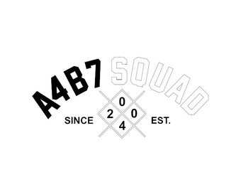 A4 B7 Squad Vinyl Tuning Auto Car Sticker Scheiben Aufkleber
