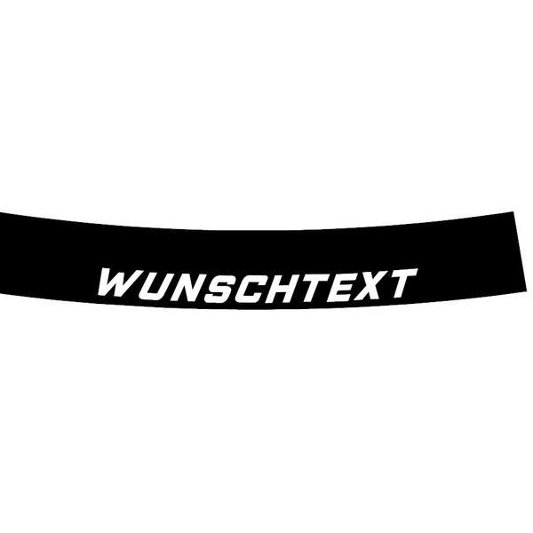 Scheibenkeil, Sonnenkeil mit Wunschtext Tuning Auto Car Sticker Scheiben Aufkleber