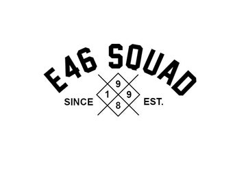 E46 Squad Tuning Auto Car Sticker Window Decal