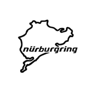 Autocollant de disque d'autocollant de voiture de voiture de réglage de vinyle de Nürburgring image 1