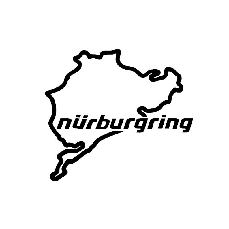 Autocollant de disque d'autocollant de voiture de voiture de réglage de vinyle de Nürburgring image 1